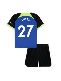 Tottenham Hotspur Lucas Moura #27 Auswärts Trikotsatz für Kinder 2022-23 Kurzarm (+ Kurze Hosen)